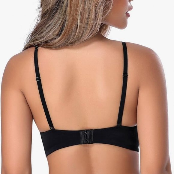 NWT Deep V Plunge Low Back Bra 38B - Picture 3 of 6